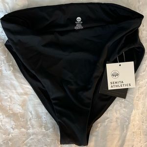 Senita High waisted Mirage Bikini Bottoms - Black Size Small NEVER WORN